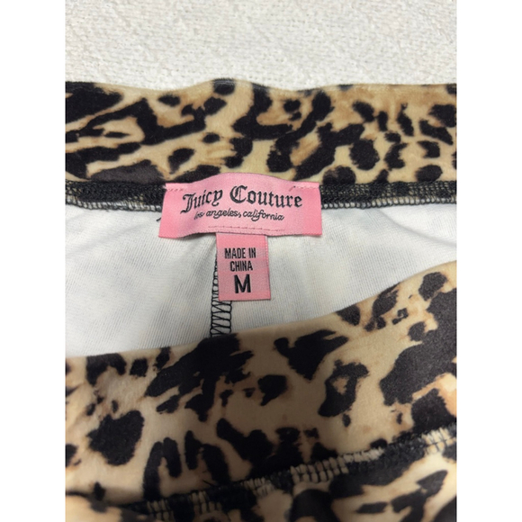 NWT HTF Juicy Couture Bling Track Suit Ocelot Animal  Print Size Medium Y2K Glam - Picture 6 of 11